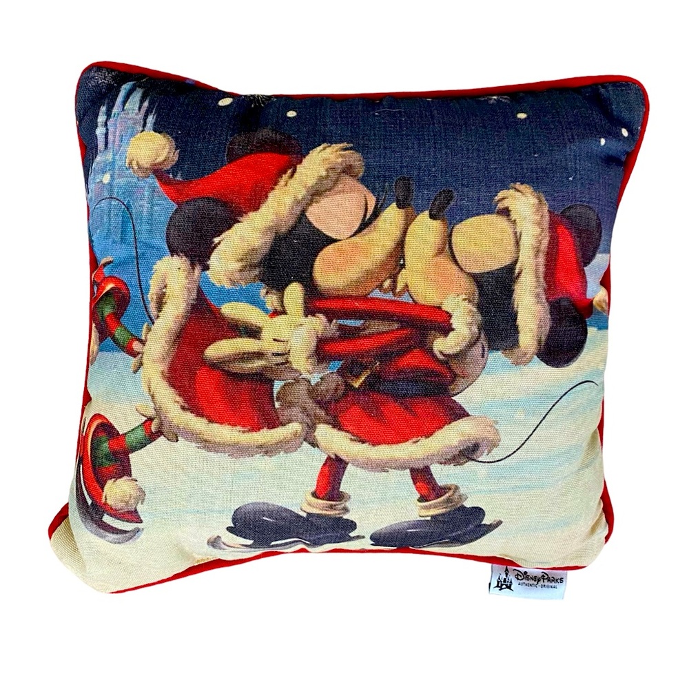 Authentic Disney Holiday Cheer Decorative Throw Pillow